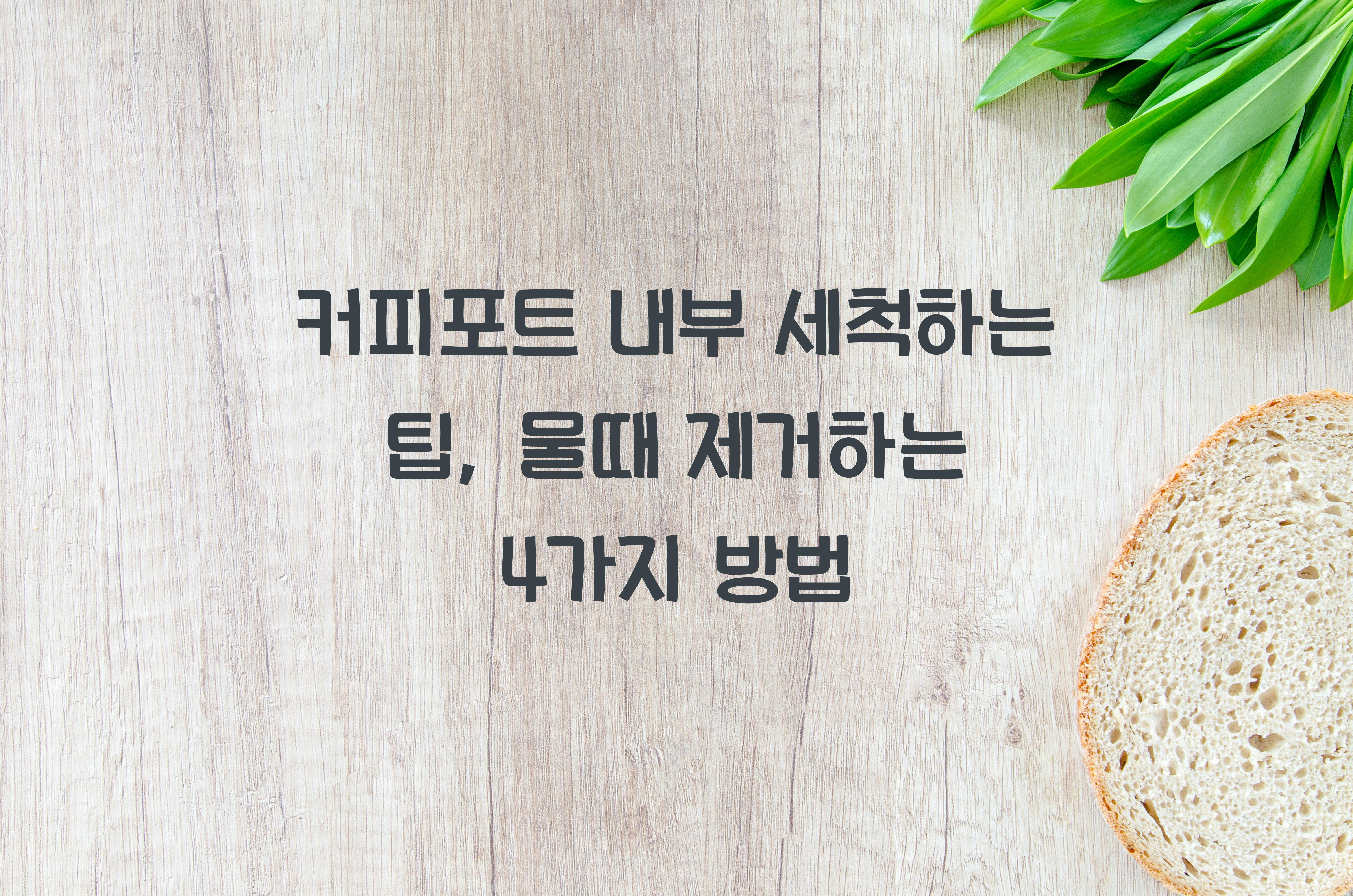 커피포트 내부 세척하는 팁