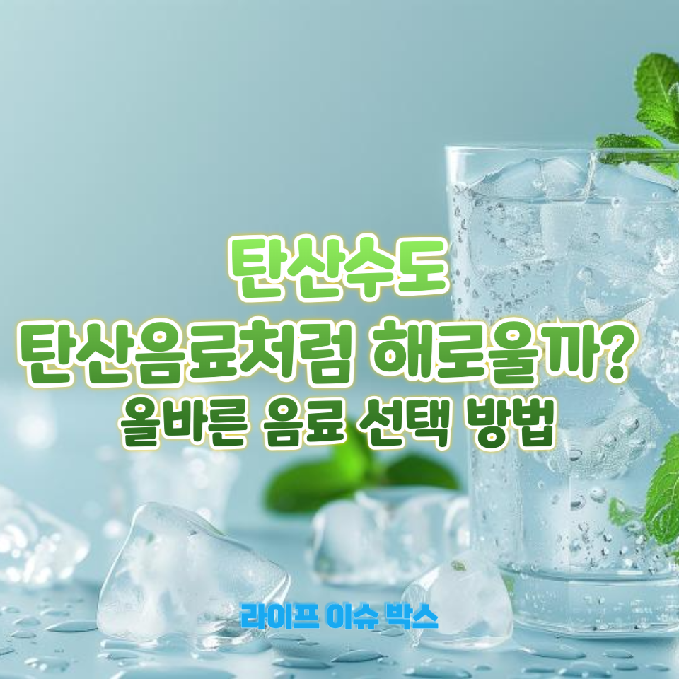 탄산수도 탄산음료처럼 건강