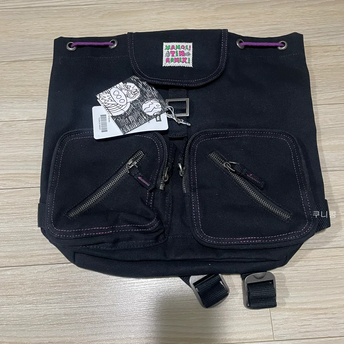 가볍고-데일리로-사용하기-좋은-가방-팀코믹스-빈티지-스트링-백팩-후기