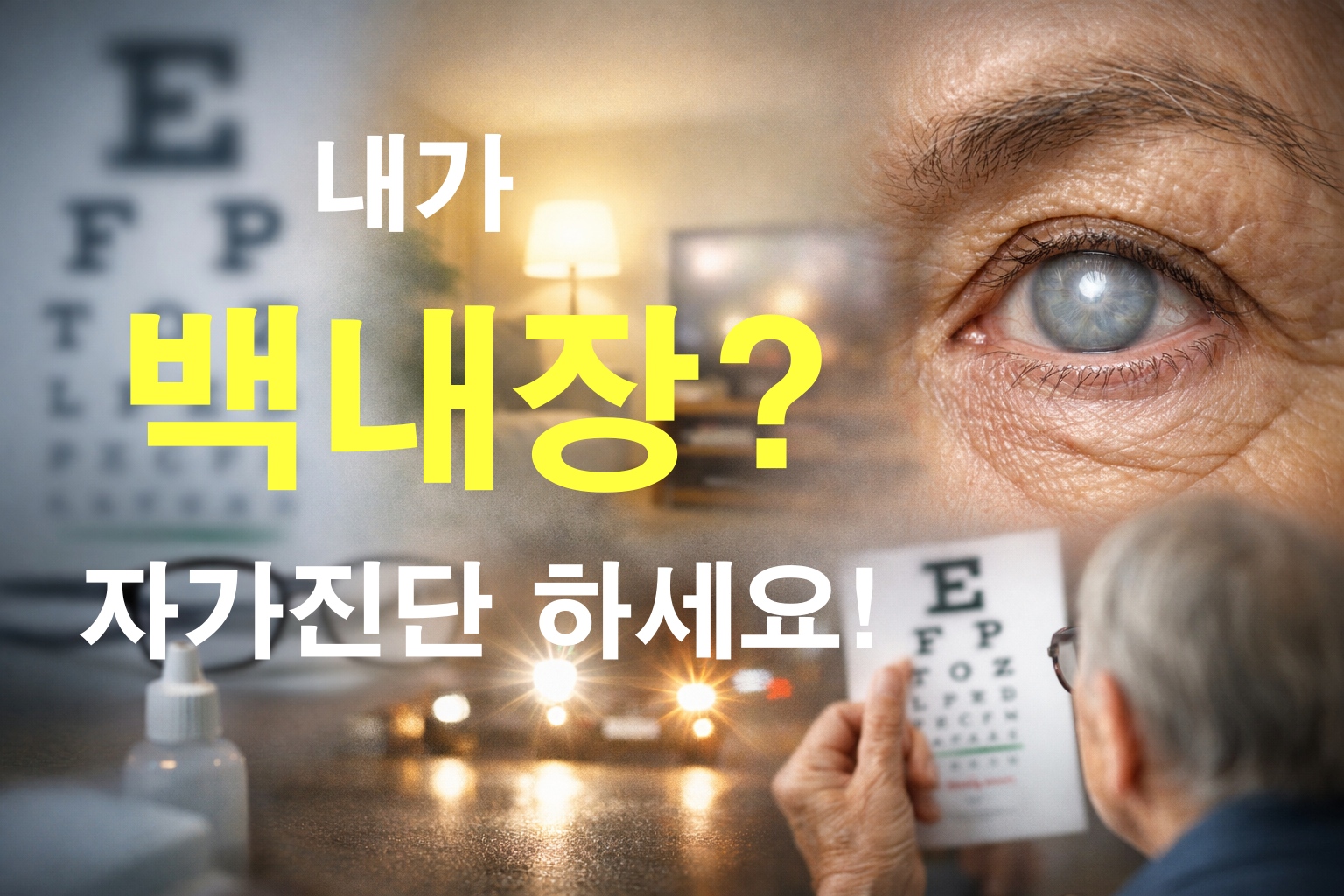 백내장 증상 자가진단 초기에 안 하면 후회 하는 7가지 😥 ❘ 꼭 체크해야 할 핵심 신호