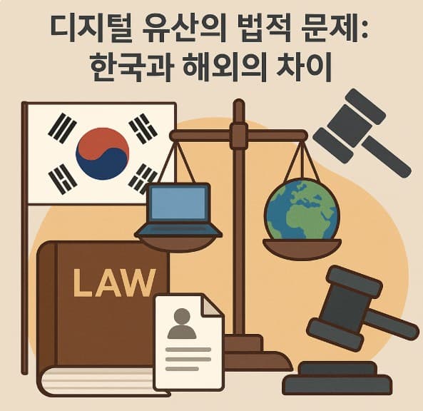 디지털 유산의 법적 문제: 한국과 해외의 차이