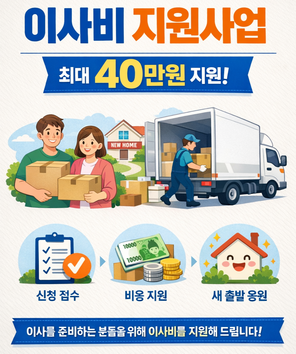 이사비용지원 받을 수 있을까, 청년·수급자·지자체 제도 한 번에 정리