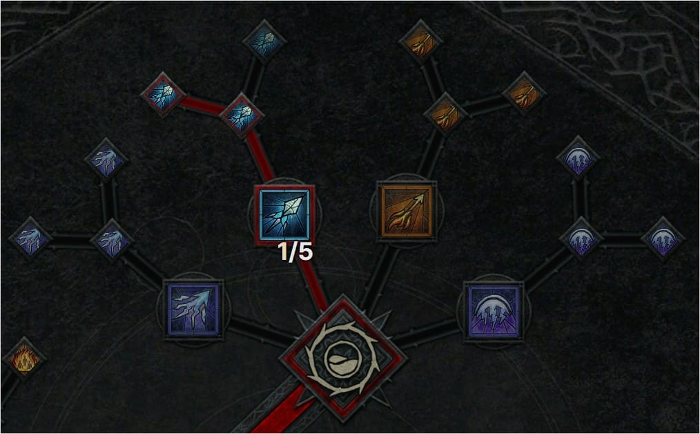 냉기 원소술사 기본 기술