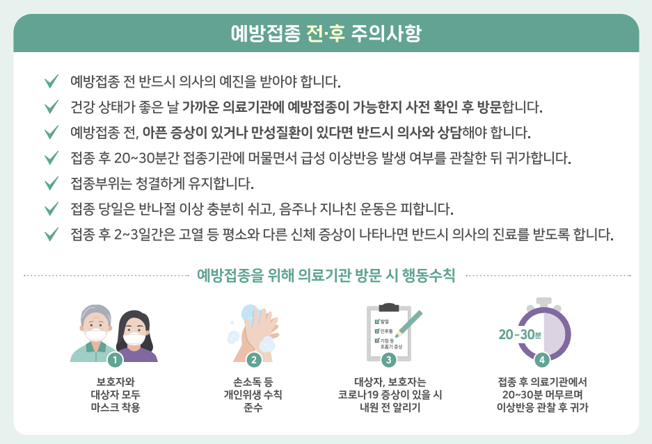 2022~23절기 인플루엔자 독감 무료 예방접종 대상 일정 장소