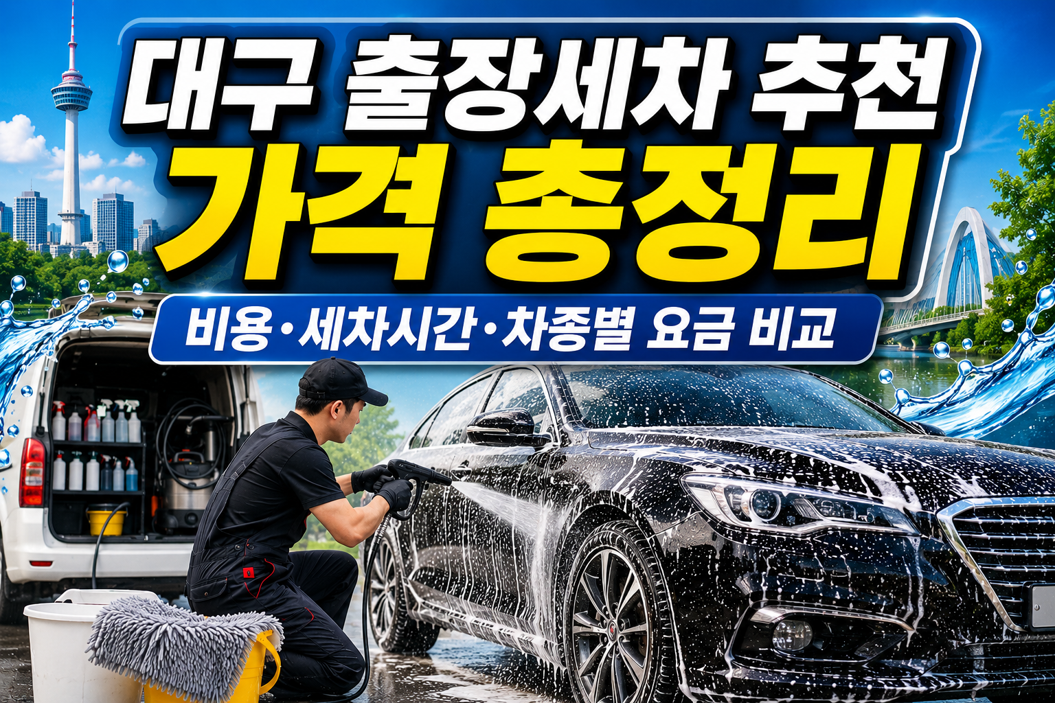 대구 출장세차 추천 가격 총정리｜비용&middot;세차시간&middot;차종별 요금 비교 관련 사진