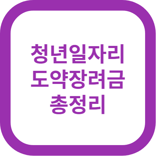 청년일자리도약장려금