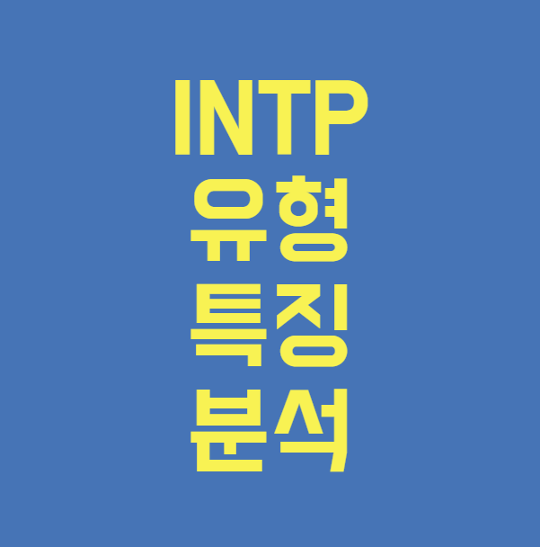 INTP 유형 특징 분석
