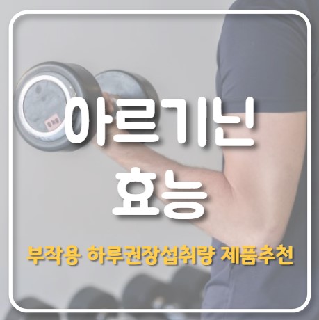 아르기닌 효능