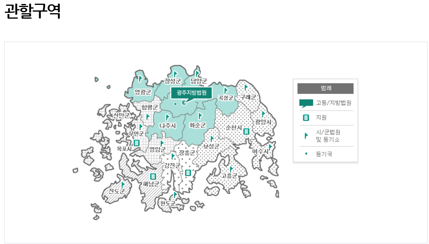 광주지방법원 관할