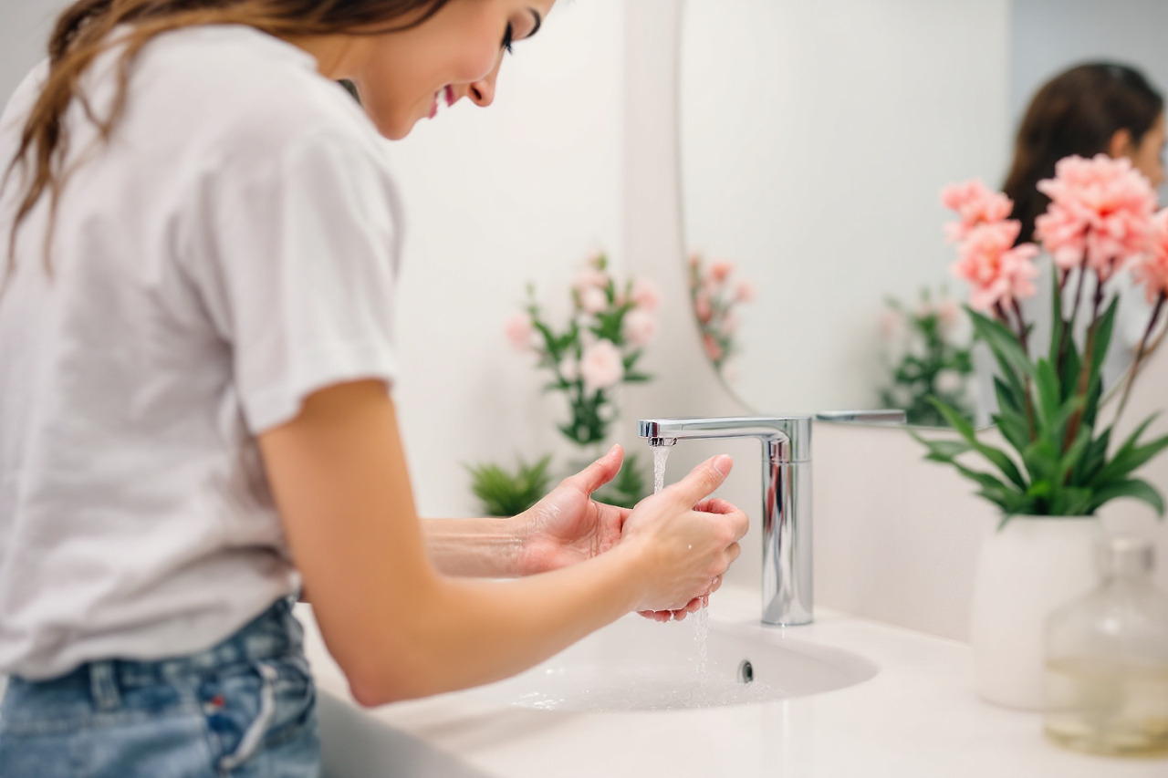 외출 후 세안 옷 갈아입기