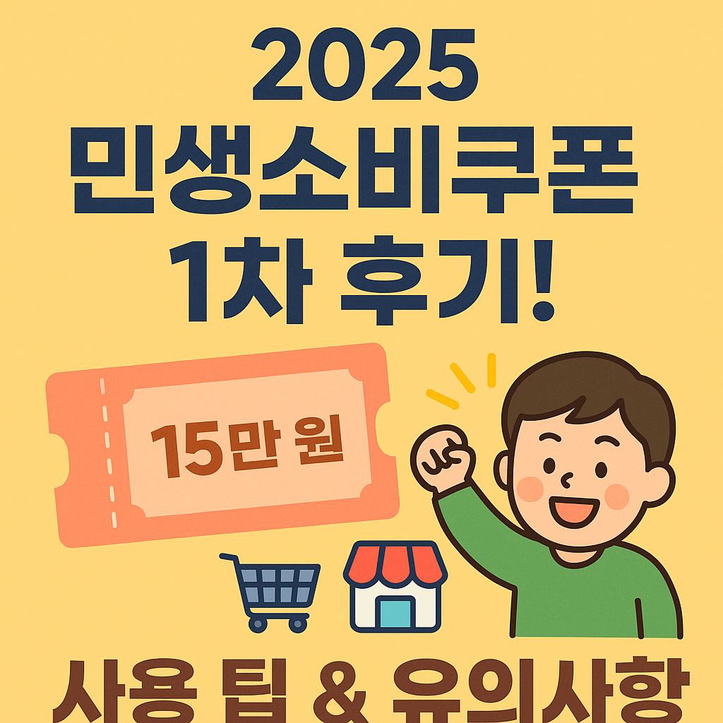 2025 민생소비쿠폰 1차 지급