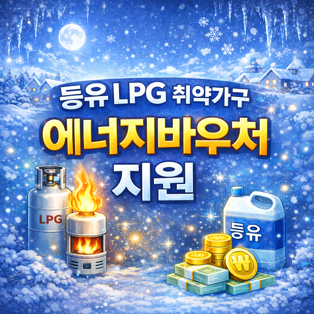 등유 LPG 취약가구 대상 에너지바우처 지원 내용 정리해요