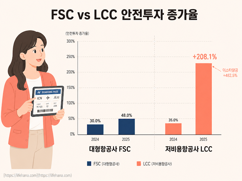 FSC vs LCC, 격차와 변화 속도