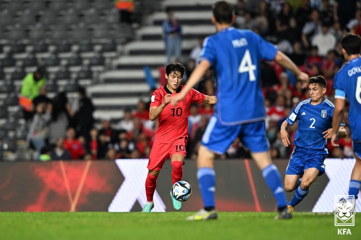 U-20 월드컵 4강 이탈리아전의 배준호 선수