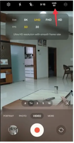 선명한 동영상을 얻으려면 갤럭시 S24 카메라 해상도를 변경해 주세요