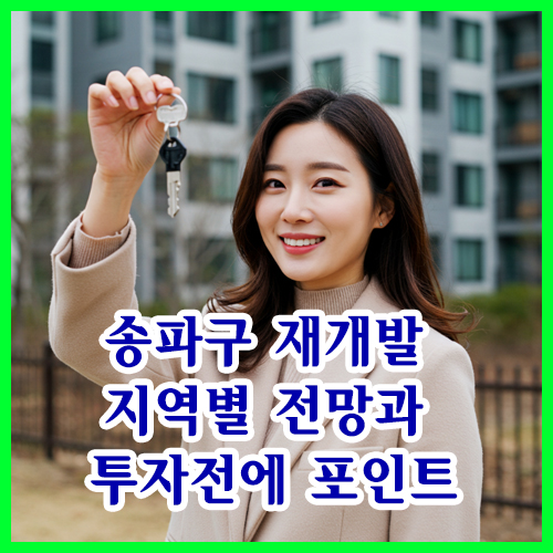 송파구 재개발 지역별 전망과 투자전에 꼭 확인할 포인트