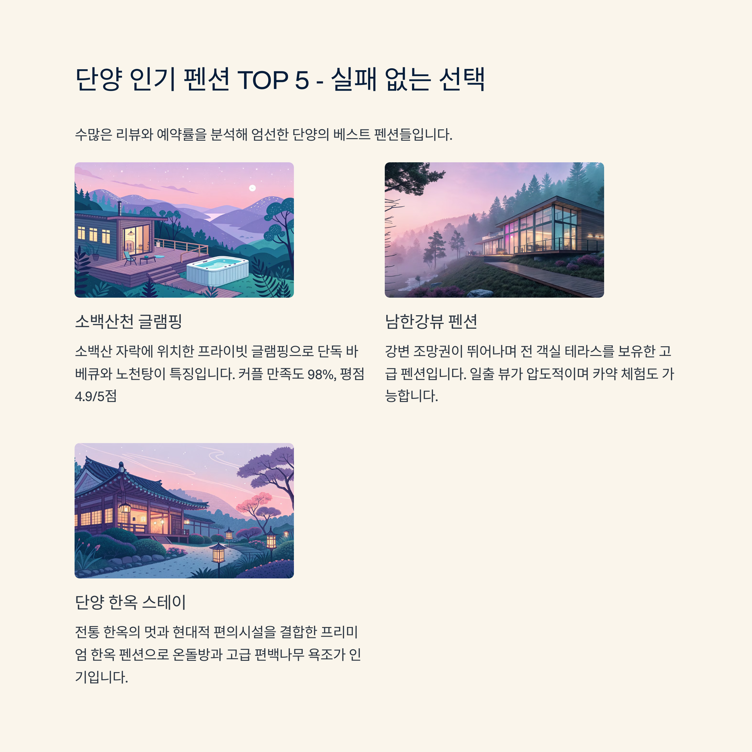 🌟 인기 펜션 TOP 10