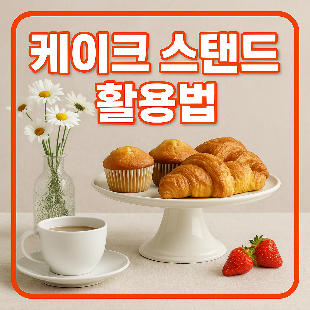 케이크 스탠드 활용법