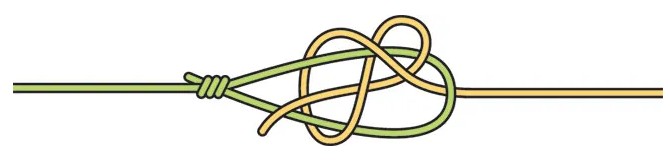 낚시매듭 묶는법 - TUCKED SHEET BEND