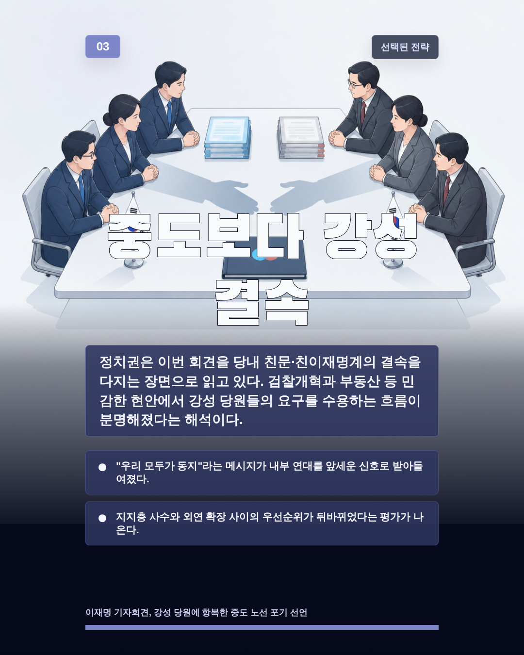 중도보다 강성 결속