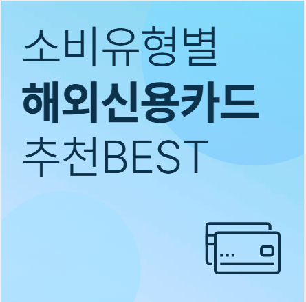 소비유형별해외신용카드추천