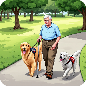 반려견 순찰대 어르신 돌봄 이미지