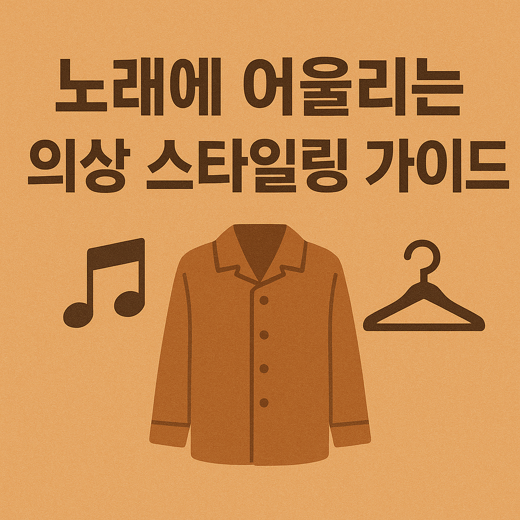노래에 어울리는 의상 스타일링 가이드 관련 사진