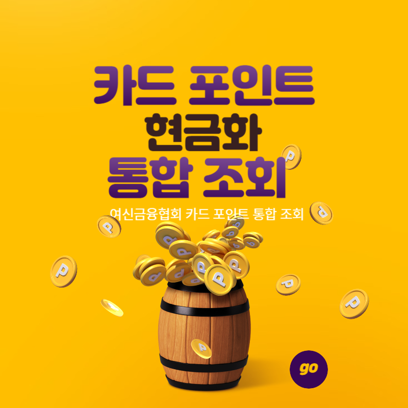 카드 포인트 현금화 통합 조회