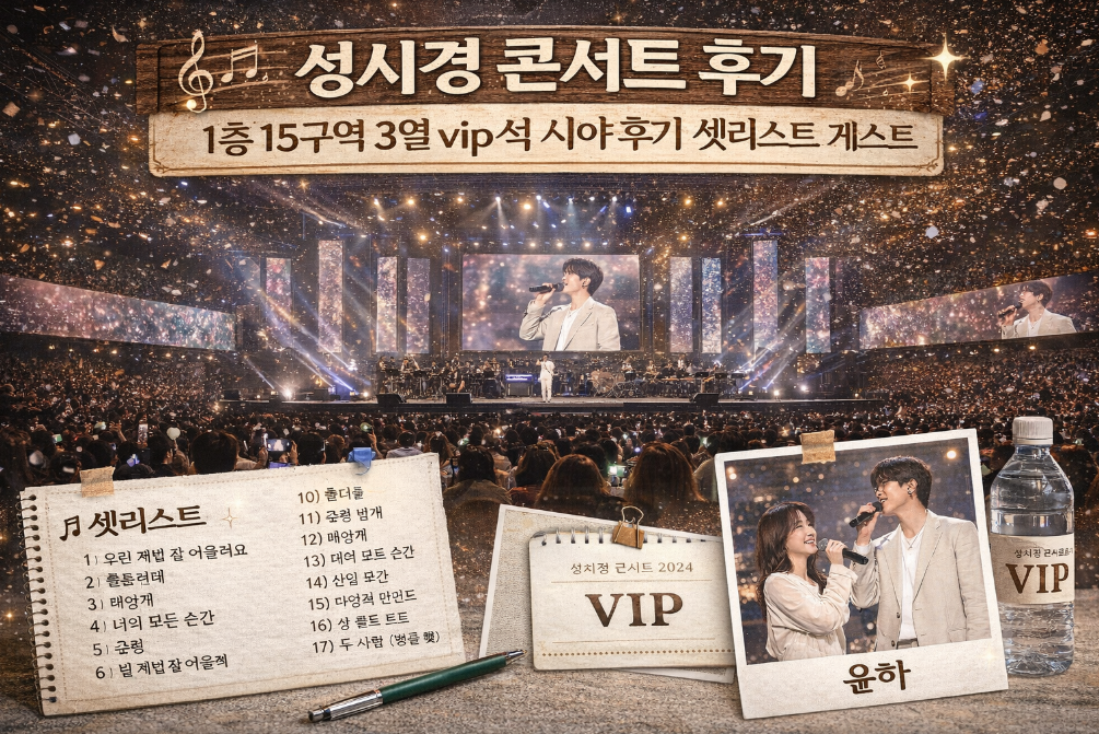 성시경 콘서트 VIP석 3열 생생후기, 이 시야면 완벽!