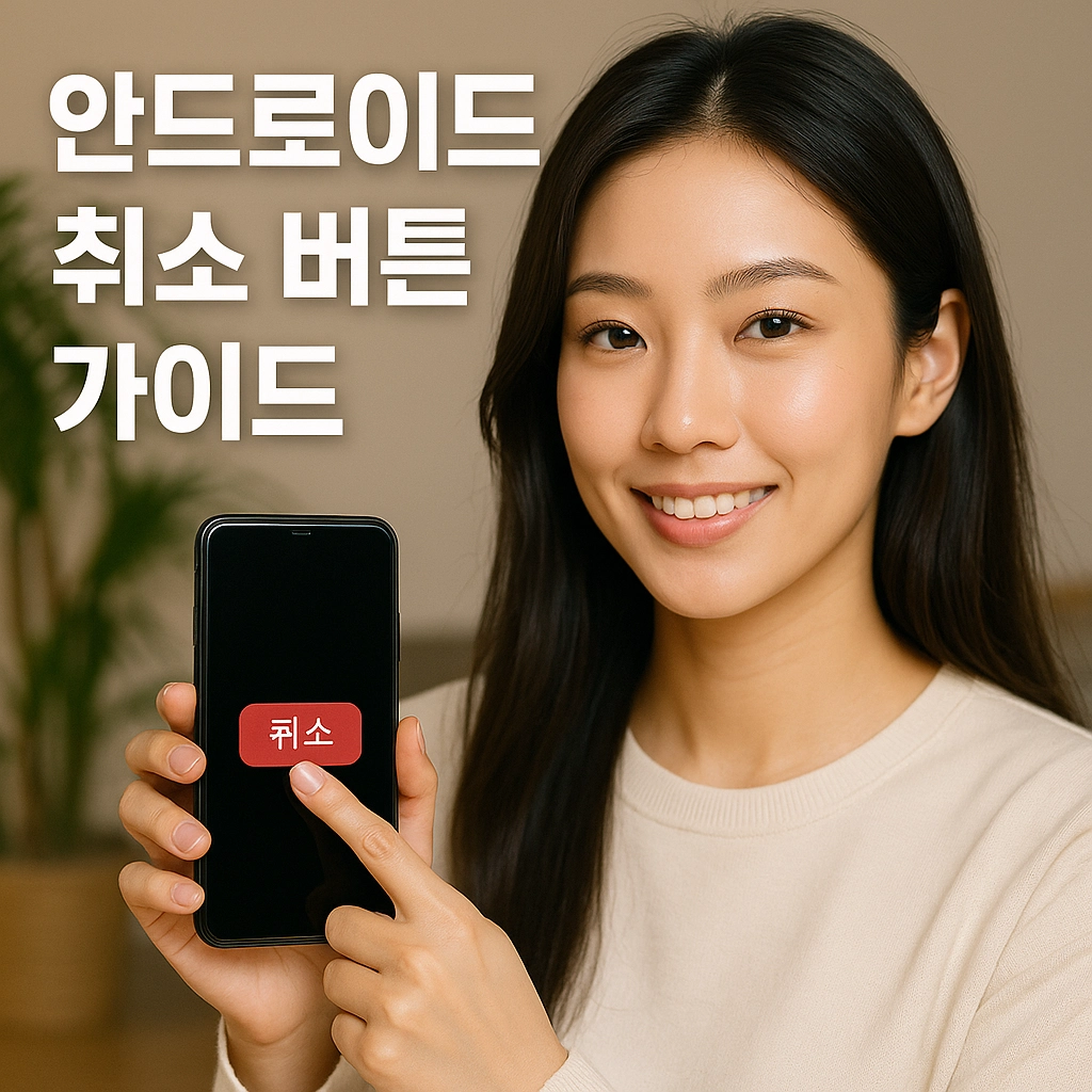 안드로이드 취소 버튼 가이드