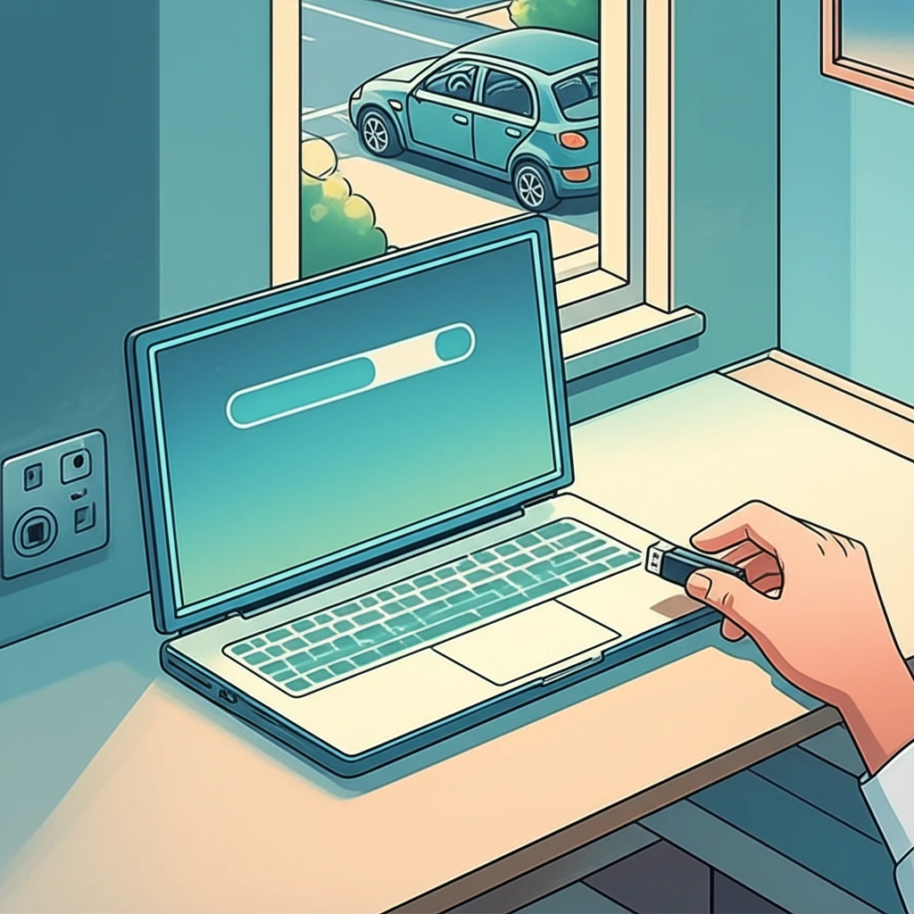 카니발 내비게이션 지도 업데이트 오류..