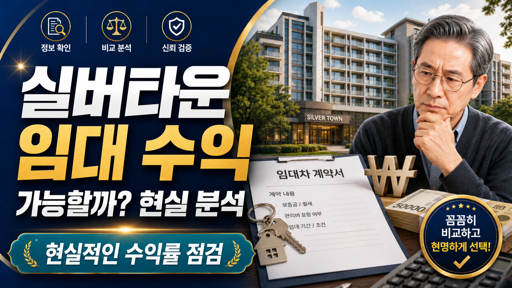 실버타운 임대 수익 가능할까? 현실 분석