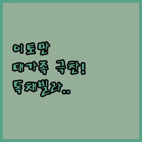오키나와 이토만 숙소 중 대가족이 극..