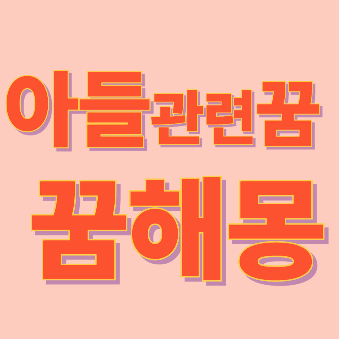 아들 꿈 해몽