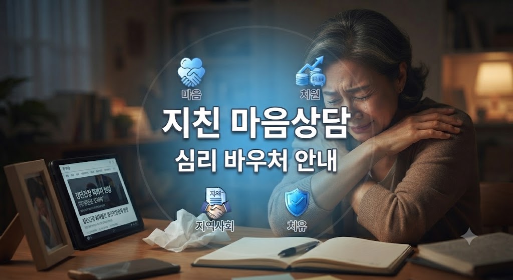 경제적인 부담으로 일상이 힘든 중년