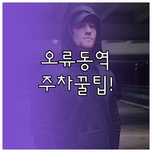 오류동역 주변 주차장 현황과 공영 주..