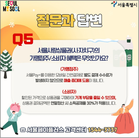 서울사랑상품권 발행일정