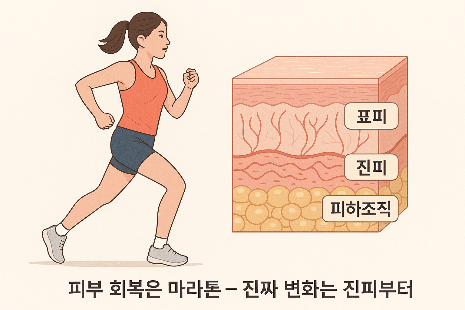 피부 회복은 마라톤 &ndash; 진짜 변화는 진피부터