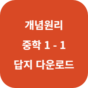 개념원리 중학 수학 1-1 2025 답지 섬네일