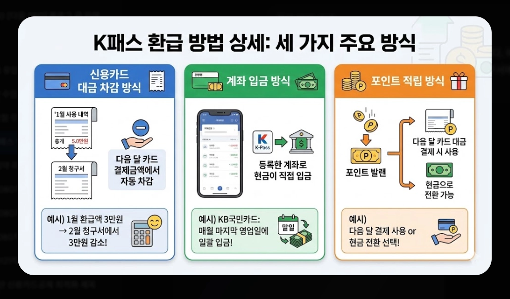 k패스 적용 카드(2026 리스트,환급)(시기+방법)