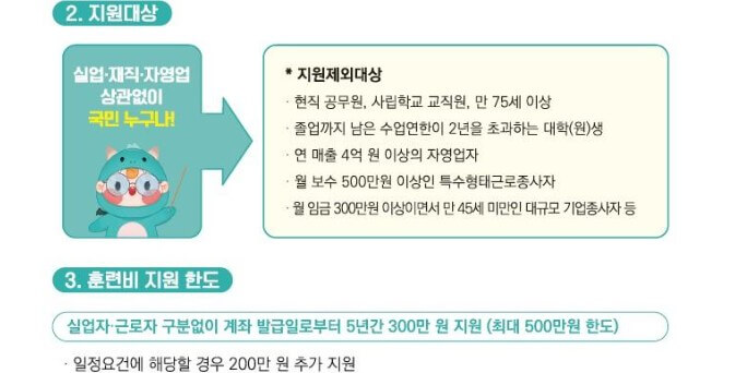 국민내일배움카드 지원대상