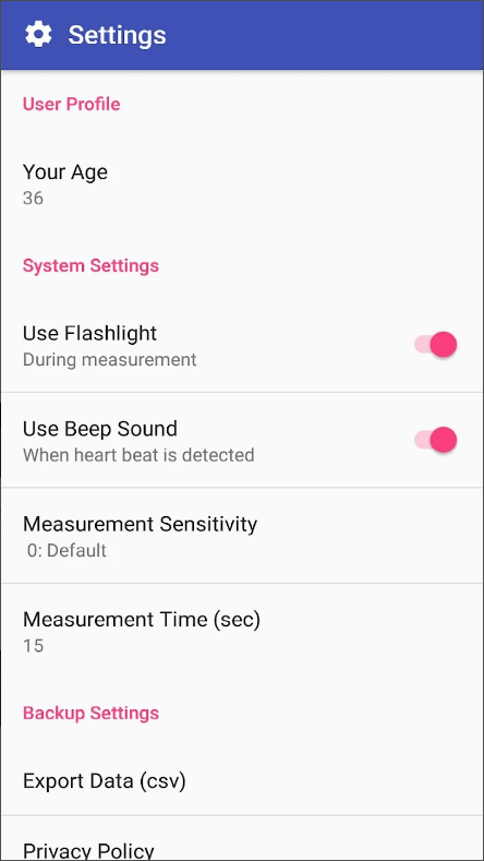심박수 측정기 어플, 심박수 측정하기