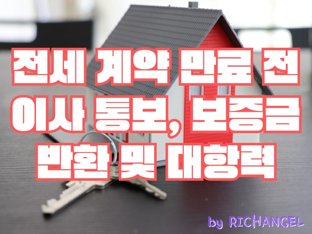 전세 계약 만료 전, 이사 통보, 보증금 반환 및 대항력