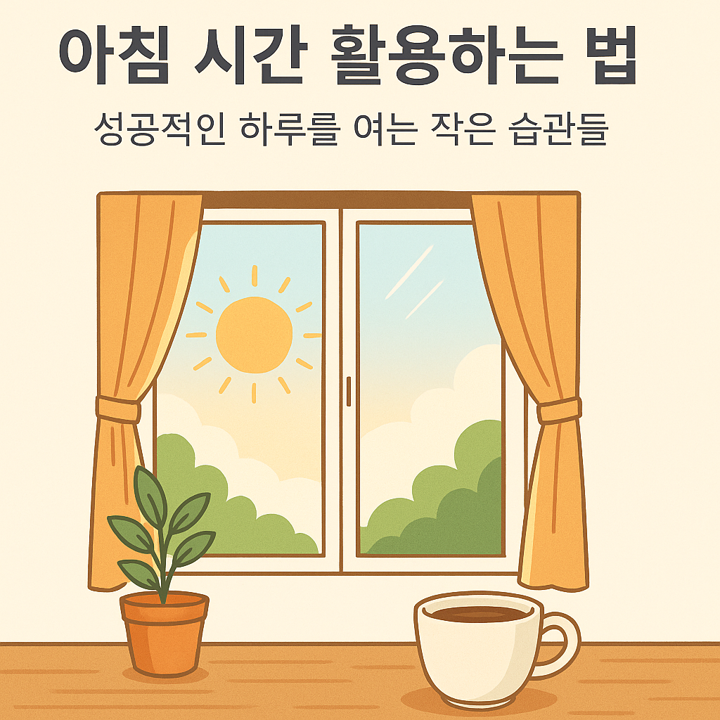 아침 시간 활용하는 법