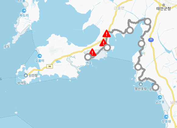 태안군 명소 가볼만한곳 걷기좋은 둘레길 서해랑길 65, 66코스