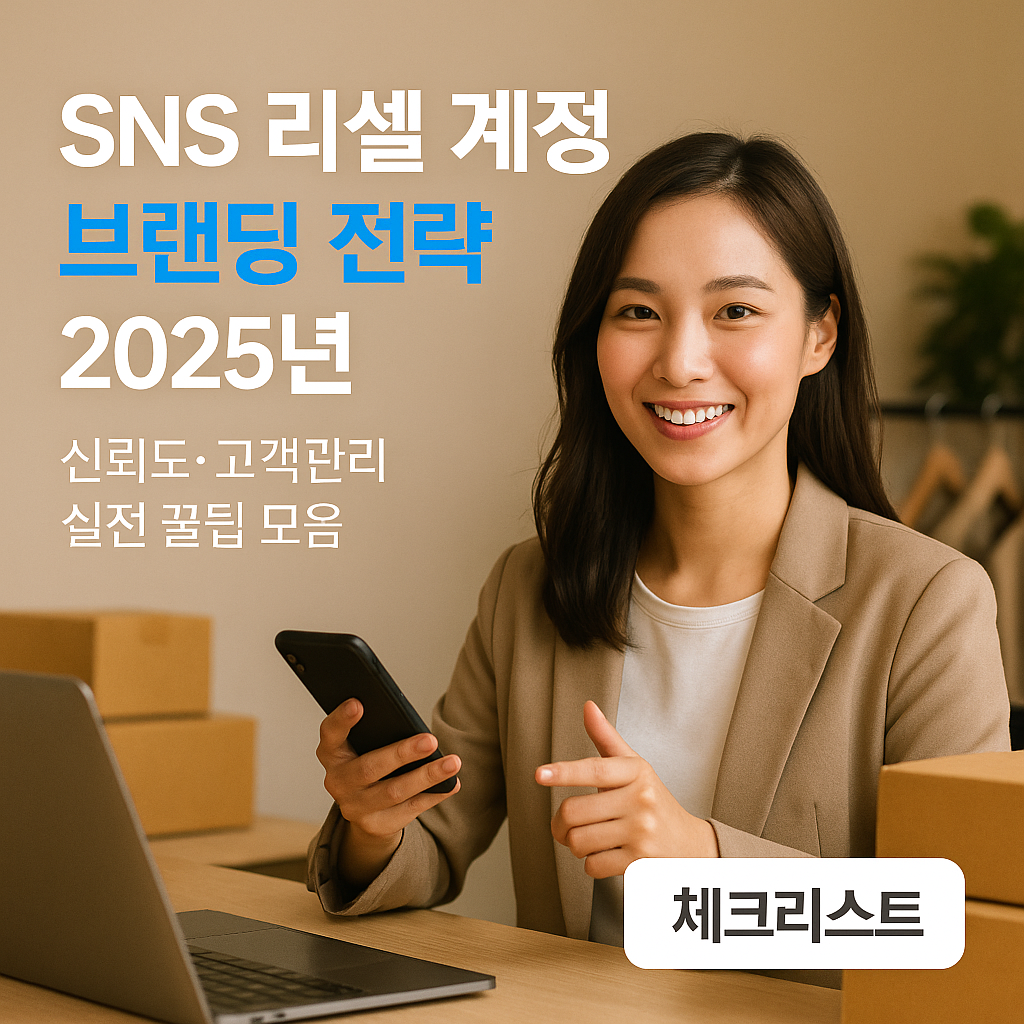 SNS 리셀 계정 브랜딩 전략 2025년 | 신뢰도·고객관리 실전 꿀팁 모음 완전정리