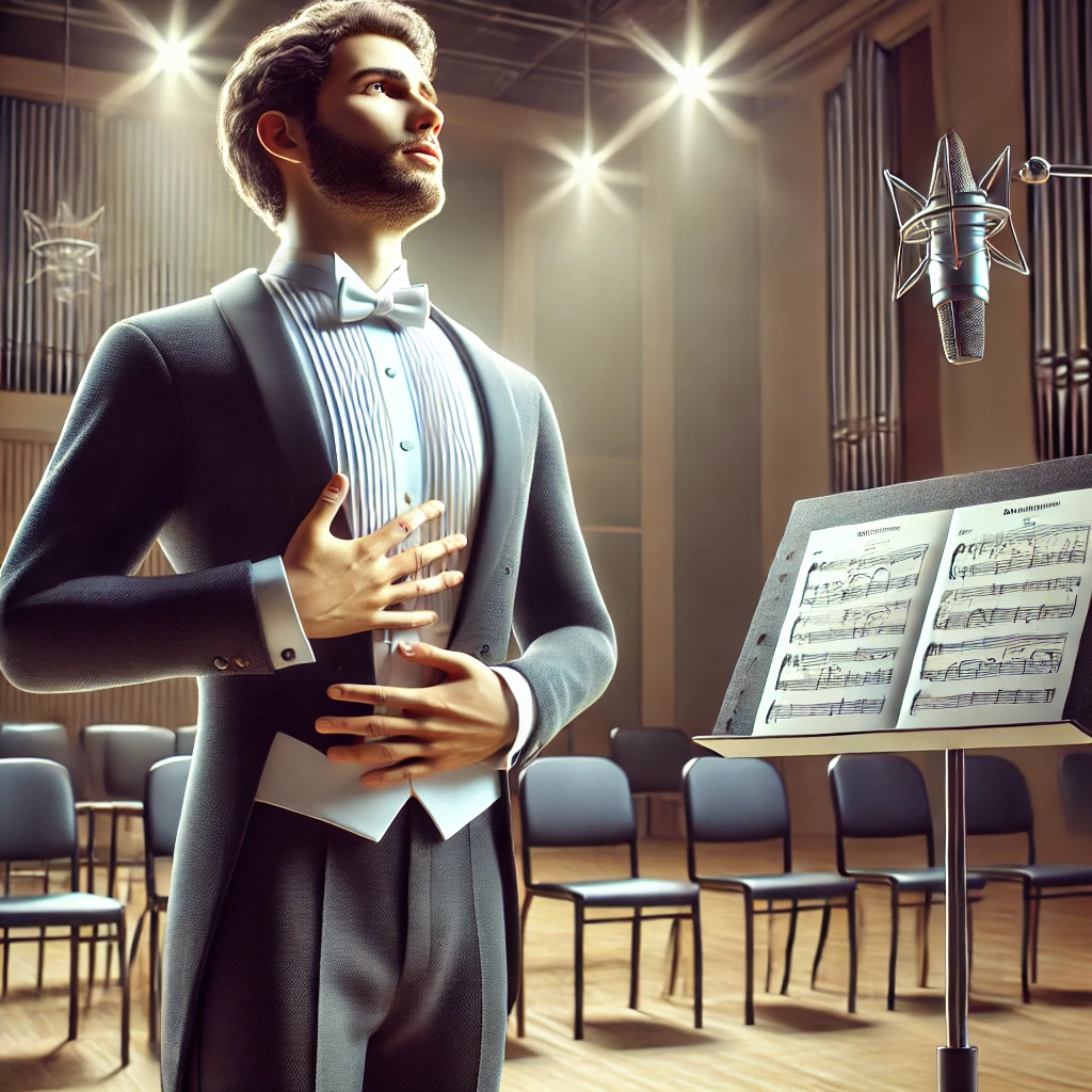 복식호흡과 성대에 관한 사진