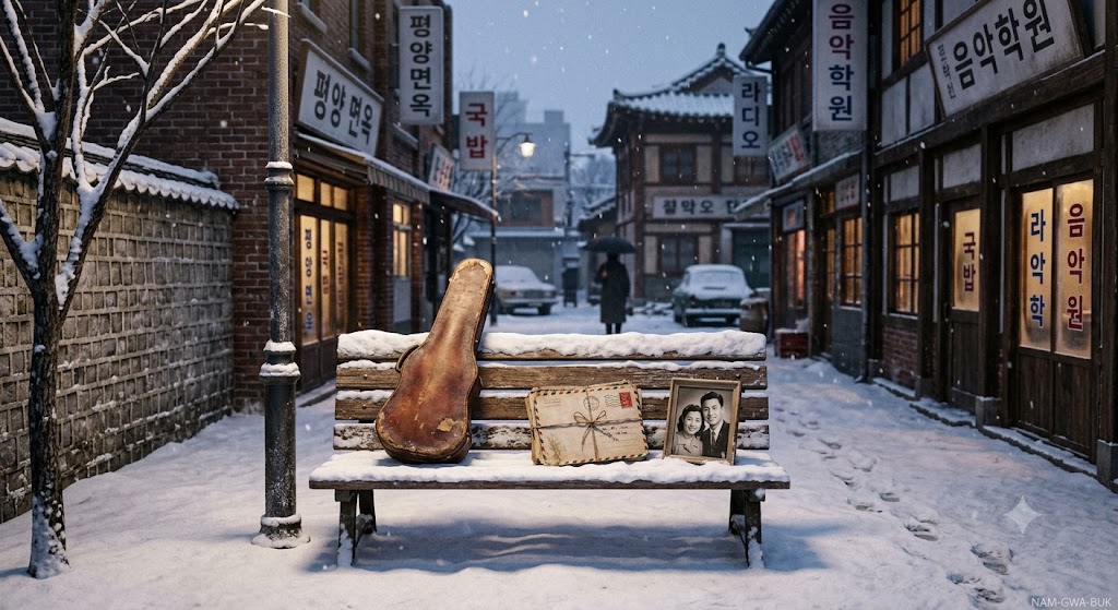 영화 남과 북의 비극적 정서를 상징하는 겨울 거리의 오브제