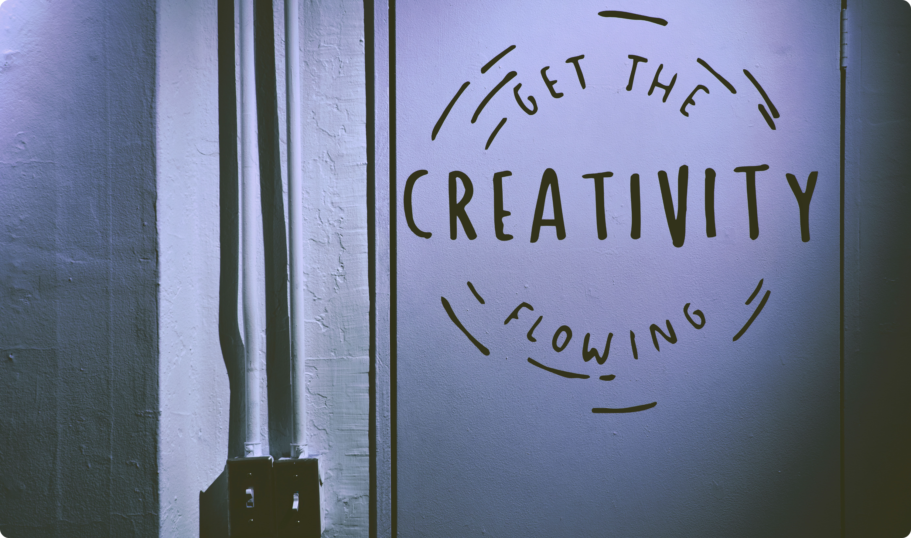 creativity written on the wall