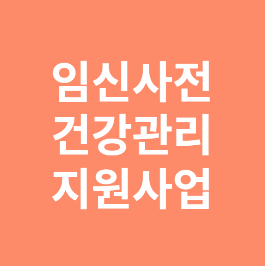 2024 임신사전건광관리 지원사업